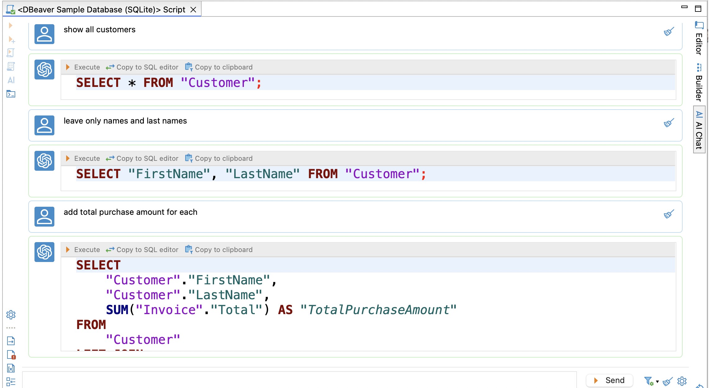 AI SQL 生成